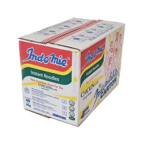 Carton of Indomie table